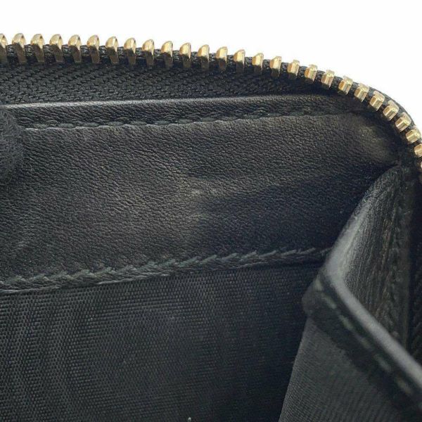 グッチ 二つ折り財布 マイクログッチシマ レザー 449395 GUCCI 財布 アウトレット品 黒
