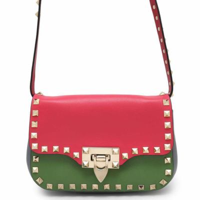 ヴァレンティノ・ガラヴァーニ ショルダーバッグ スタッズ レザー VALENTINO バッグ 安心保証