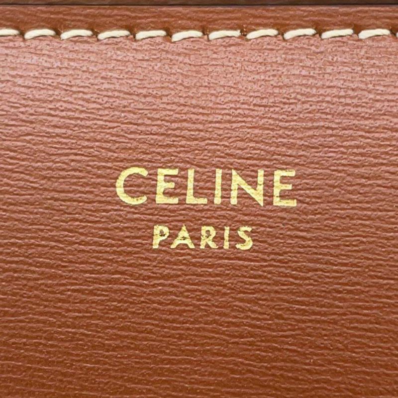 セリーヌ チェーンショルダーバッグ トリオンフ レザー 10L043DPV CELINE バッグ 財布 ウォレット