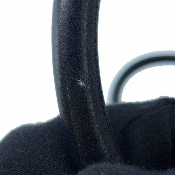 シャネル トートバッグ ココマーク フレンチヴィエラ パンチング CHANEL 2wayショルダー ハンドバッグ 黒