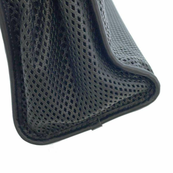 シャネル トートバッグ ココマーク フレンチヴィエラ パンチング CHANEL 2wayショルダー ハンドバッグ 黒