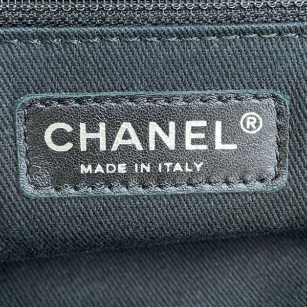シャネル トートバッグ ココマーク フレンチヴィエラ パンチング CHANEL 2wayショルダー ハンドバッグ 黒