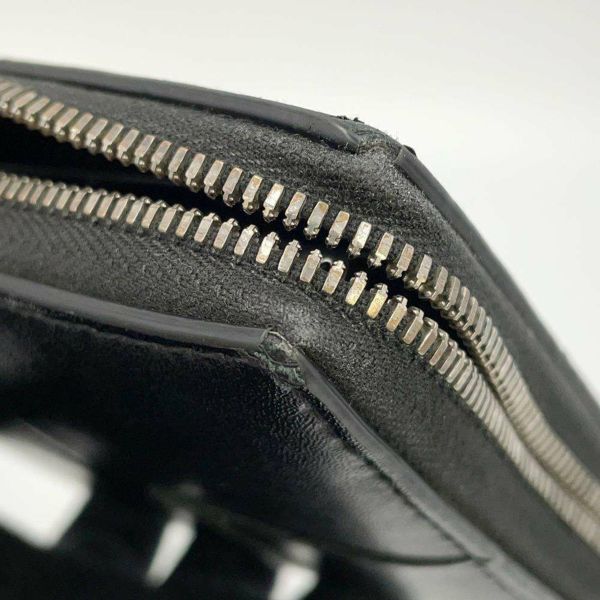 ボッテガヴェネタ 長財布 マキシ イントレチャート ラウンドファスナー レザー 748054 BOTTEGA VENETA 黒