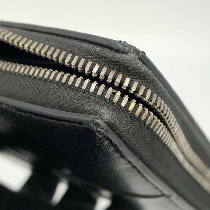 ボッテガヴェネタ 長財布 マキシ イントレチャート ラウンドファスナー レザー 748054 BOTTEGA VENETA 黒