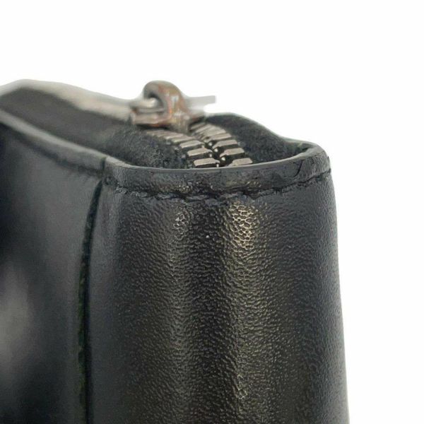 ボッテガヴェネタ 長財布 マキシ イントレチャート ラウンドファスナー レザー 748054 BOTTEGA VENETA 黒