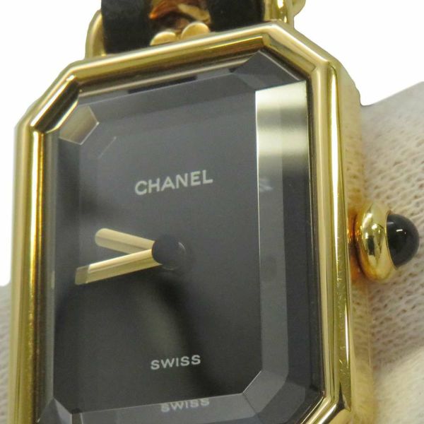 シャネル プルミエール L H0001 CHANEL 腕時計 レディース 黒文字盤