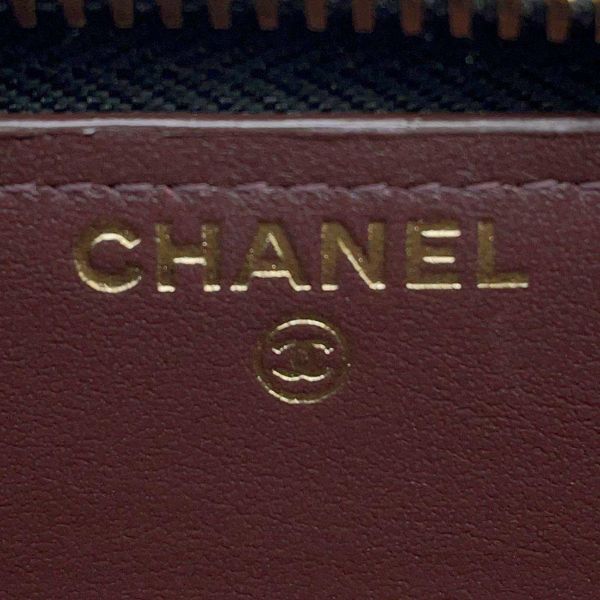 シャネル 長財布 マトラッセ クラシック ロング ジップ ウォレット ココマーク キャビアスキン A50097 CHANEL 黒