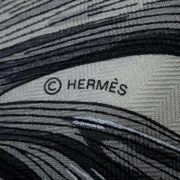 エルメス ストール トライアングル ジェアン チューリップマニア HERMES カシミヤ シルク 2024年秋冬 白 黒