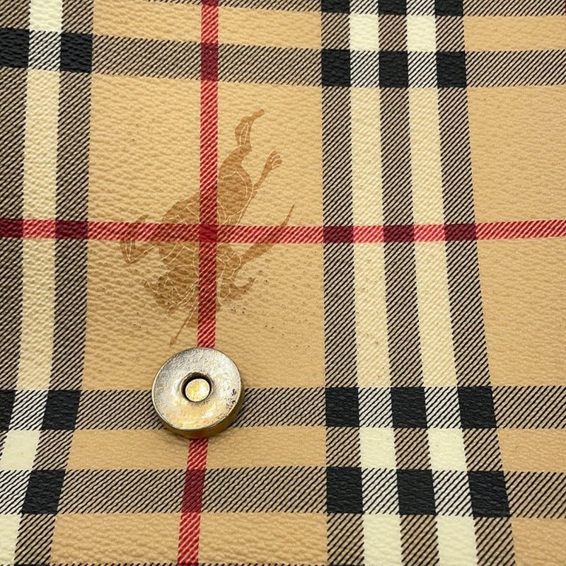 バーバリー ショルダーバッグ ノバチェック メッセンジャーバッグ PVC BURBERRY