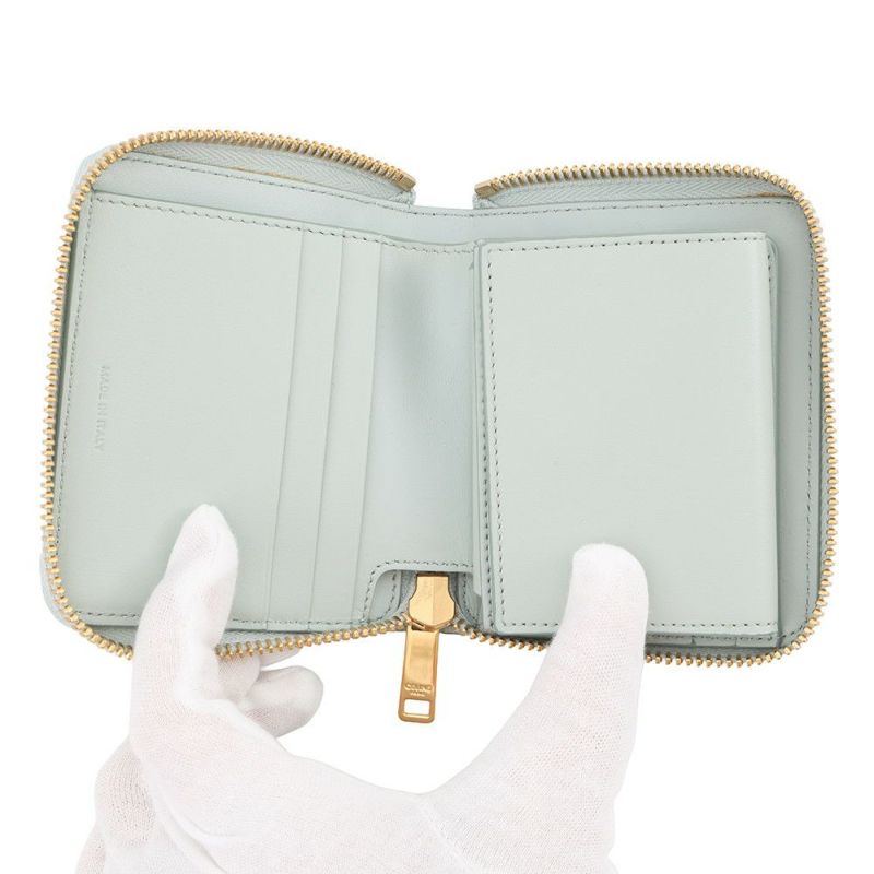 セリーヌ 二つ折り財布 ロゴ スモール ジップウォレット レザー 10L203BEL CELINE 財布