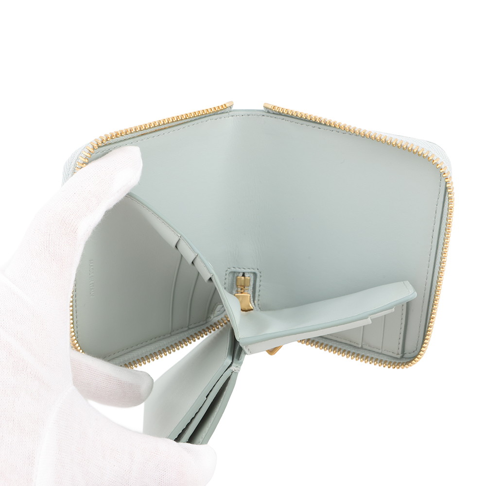 セリーヌ 二つ折り財布 ロゴ スモール ジップウォレット レザー 10L203BEL CELINE 財布