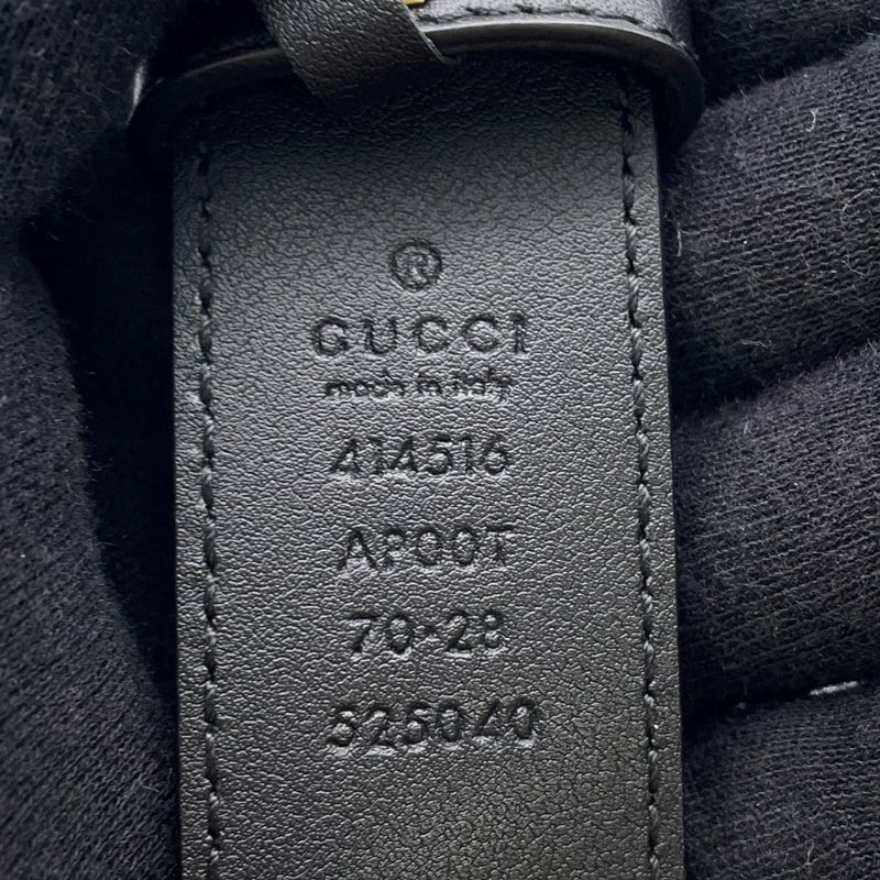 グッチ ベルト ダブルG レザー サイズ70 414516 GUCCI ベルト 黒
