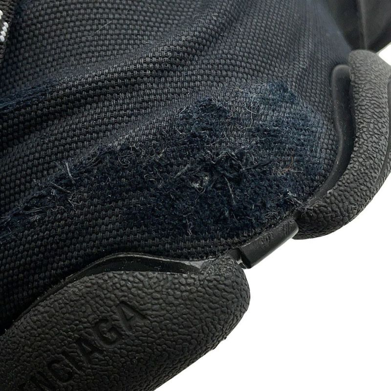 バレンシアガ スニーカー トリプルS キャンバス レディースサイズ37 524039 BALENCIAGA 靴 黒