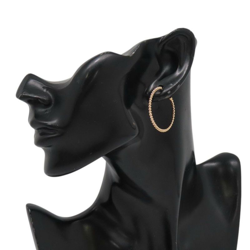 ヴァンクリーフ&アーペル ピアス ペルレ ゴールドパール フープピアス スモールモデル K18PGピンクゴールド VCARN9PL00