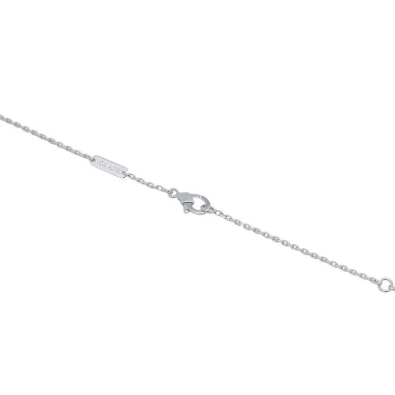 ヴァンクリーフ&アーペル ネックレス ヴィンテージ アルハンブラ ペンダント ギヨシェ K18WGホワイトゴールド VCARP9XG00