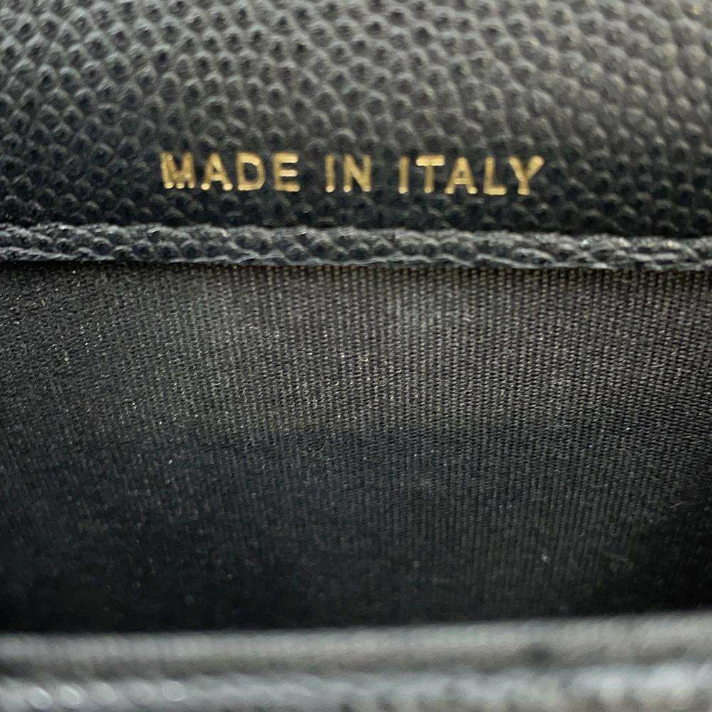 シャネル フォンホルダー マトラッセ ココマーク キャビアスキン AP1262 CHANEL 黒 チェーンショルダーバッグ