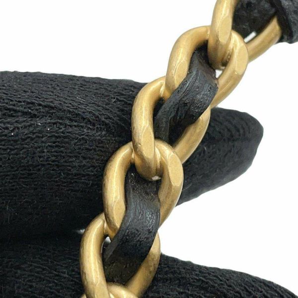 シャネル フォンホルダー マトラッセ ココマーク キャビアスキン AP1262 CHANEL 黒 チェーンショルダーバッグ
