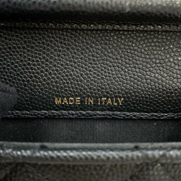 シャネル フォンホルダー マトラッセ ココマーク キャビアスキン AP1262 CHANEL 黒 チェーンショルダーバッグ