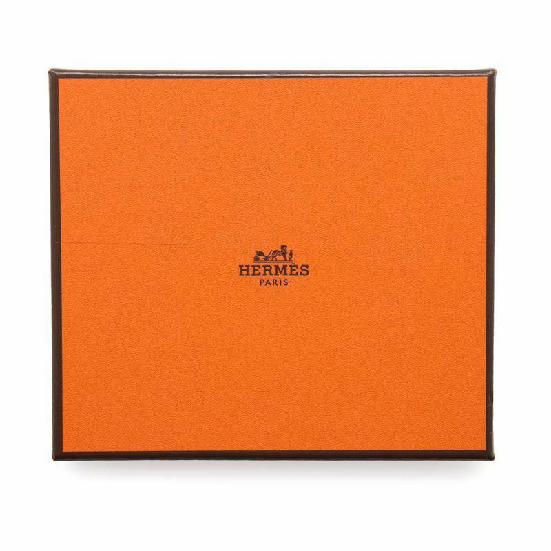 エルメス コインケース アザップコンパクト シルクイン グリメイヤー/シルバー金具 エバーカラー B刻印 財布