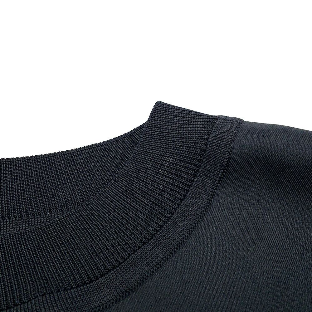 エルメス 半袖Tシャツ ツイルレーヌ シェーヌダンクル シルク レディースサイズ36 HERMES トップス 黒