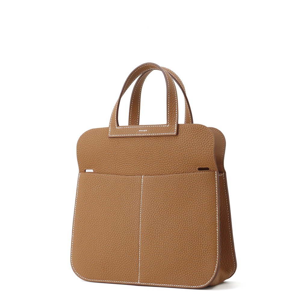 エルメス ハンドバッグ アルザン25 ゴールド/ゴールド金具 トリヨンクレマンス B刻印 ２wayショルダー