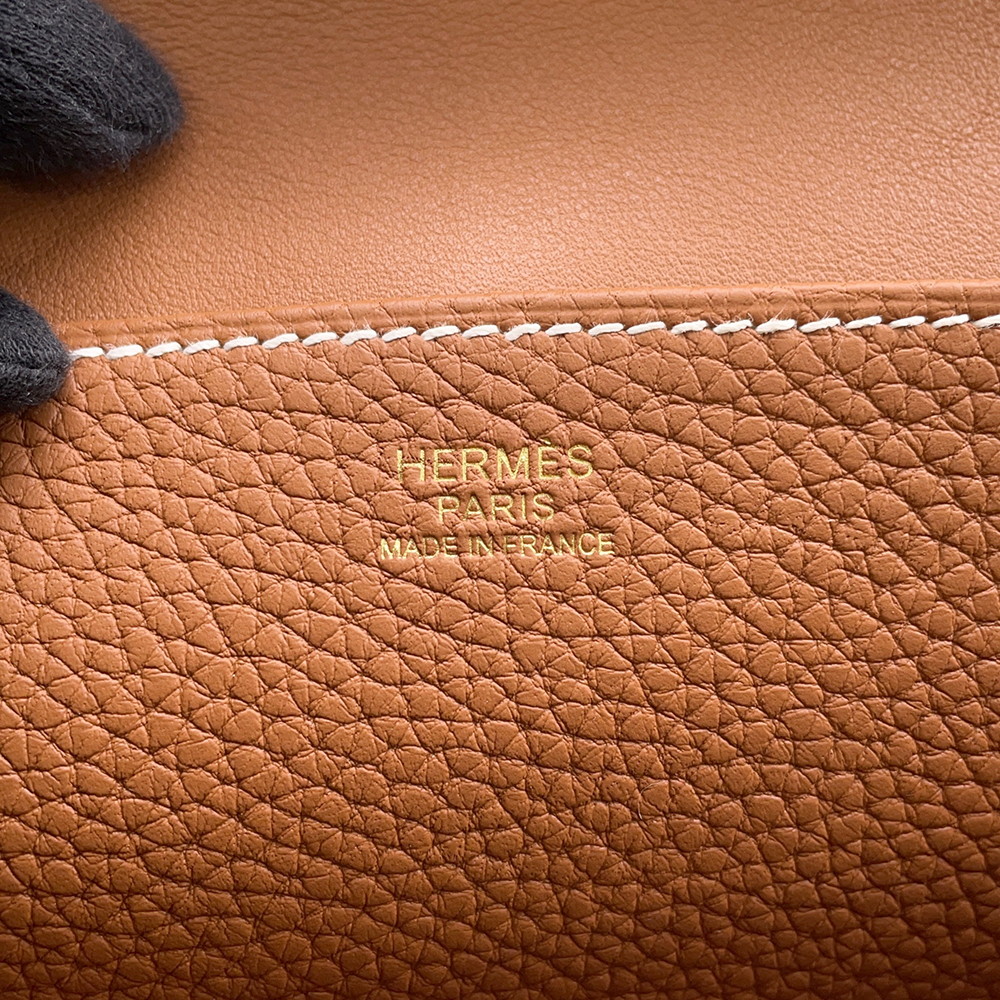 エルメス ハンドバッグ アルザン25 ゴールド/ゴールド金具 トリヨンクレマンス B刻印 ２wayショルダー