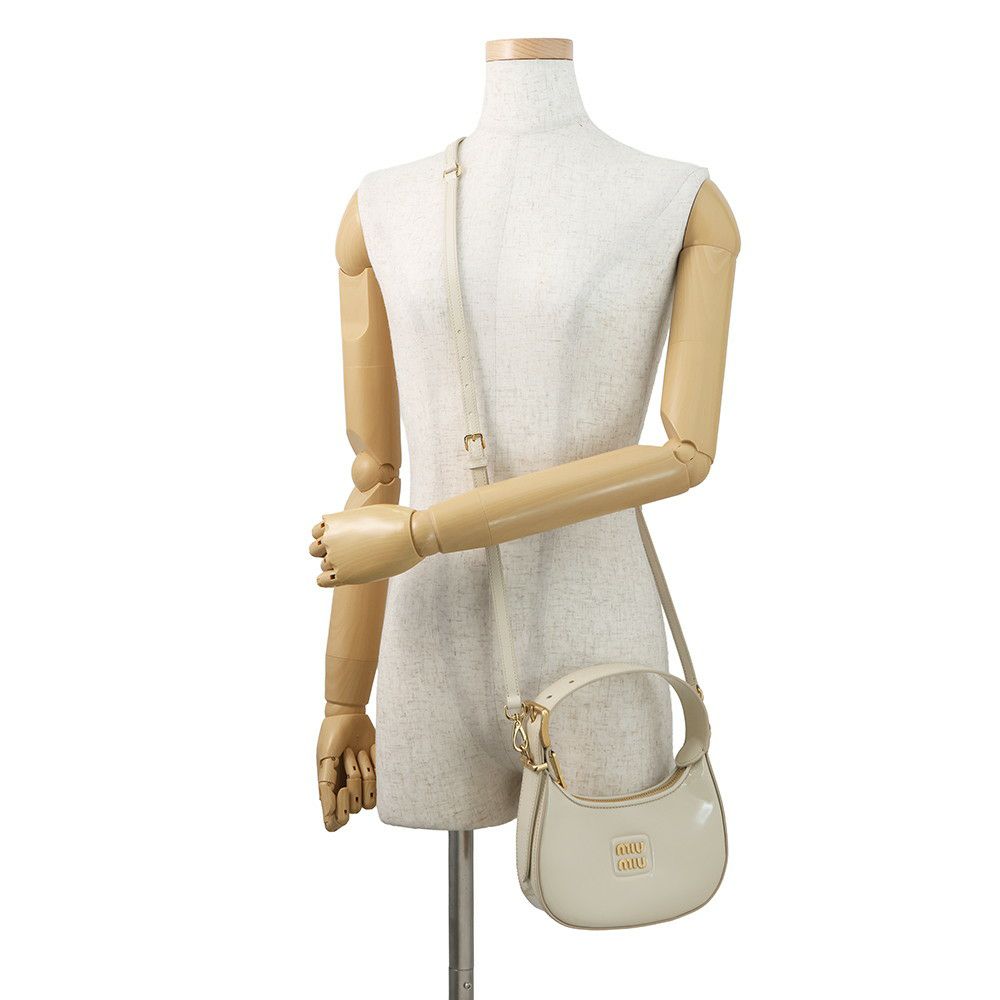 ミュウミュウ ハンドバッグ ホーボーバッグ パテント 5BP084 Miu Miu 2way