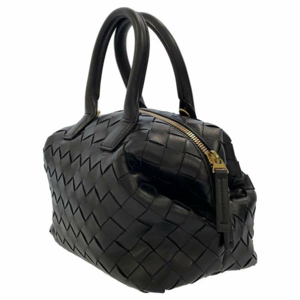 ボッテガヴェネタ ハンドバッグ イントレチャート ミニ バウレット 764535VCPP11019 BOTTEGA VENETA ショルダーバッグ 黒