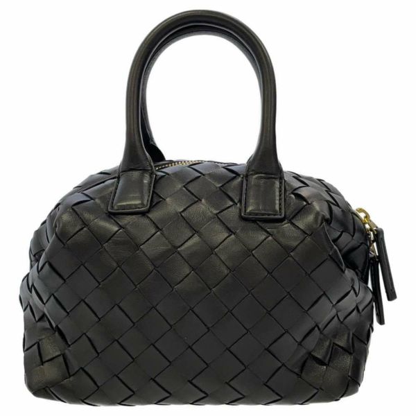 ボッテガヴェネタ ハンドバッグ イントレチャート ミニ バウレット 764535VCPP11019 BOTTEGA VENETA ショルダーバッグ 黒