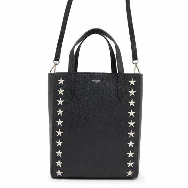 ジミーチュウ ハンドバッグ ペガシ トート スタースタッズ レザー JIMMY CHOO 2wayバッグ 黒