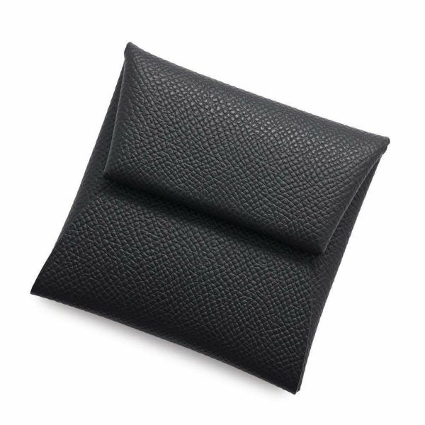 エルメス コインケース バスティア ブラック エプソン W刻印 HERMES 財布 黒