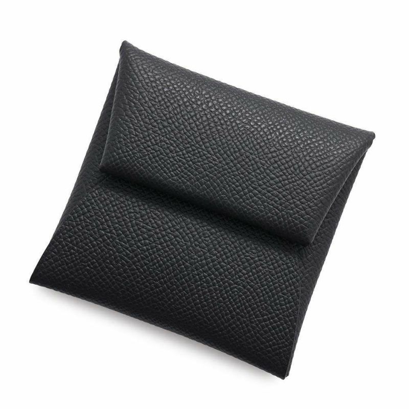 エルメス コインケース バスティア ブラック エプソン W刻印 HERMES 財布 黒