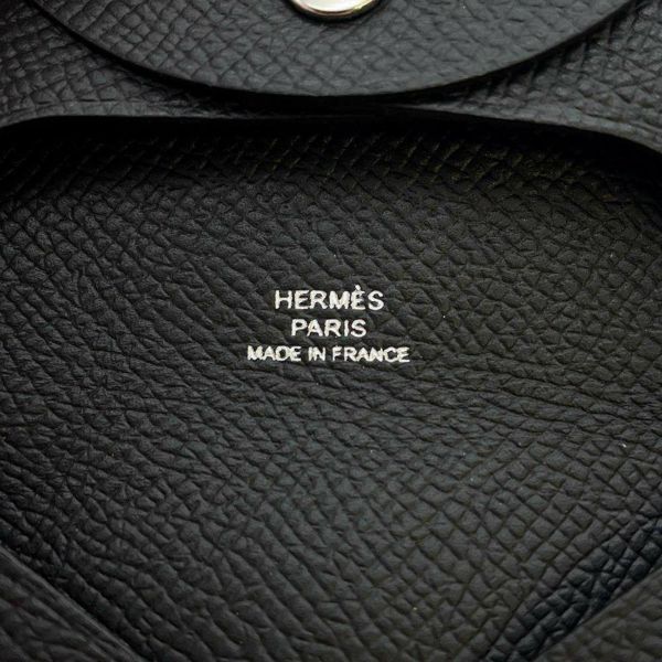 エルメス コインケース バスティア ブラック エプソン W刻印 HERMES 財布 黒