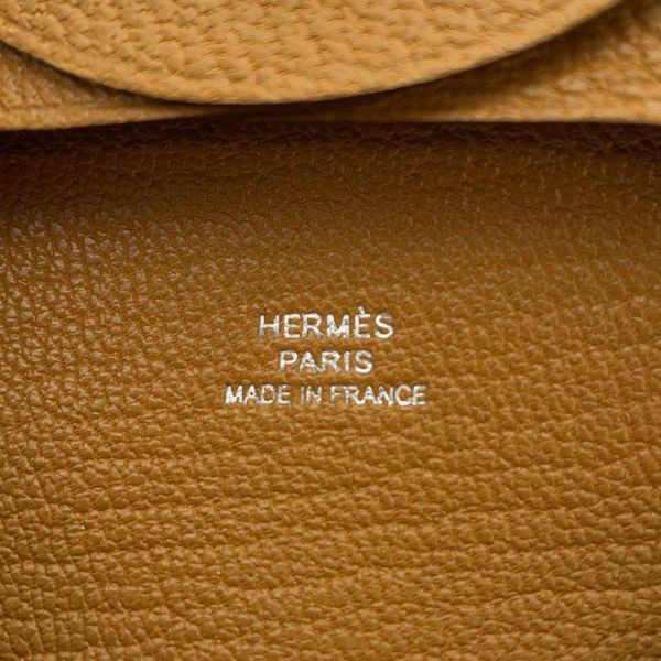 エルメス コインケース バスティア セサミ シェブルミゾル W刻印 HERMES 小銭入れ