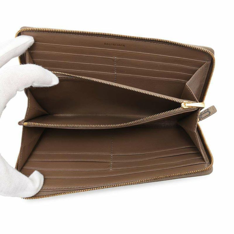 バレンシアガ 長財布 キャッシュ コンチネンタル ウォレット ブラック 594317 BALENCIAGA 財布 ロゴ 黒