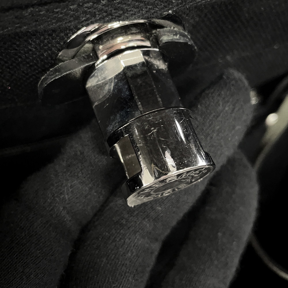 エルメス エールバッグジップPM ルトゥルネ ブラック/シルバー金具 トワルミリタリー/ヴァッシュハンター W刻印 ２way 黒