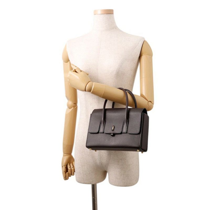 エルメス ハンドバッグ ニュードラッグII プルノワール/ゴールド金具 エバーカラー W刻印