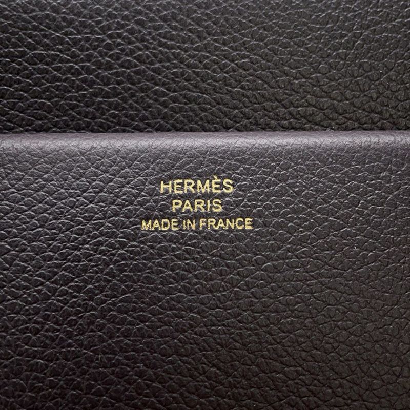 エルメス ハンドバッグ ニュードラッグII プルノワール/ゴールド金具 エバーカラー W刻印