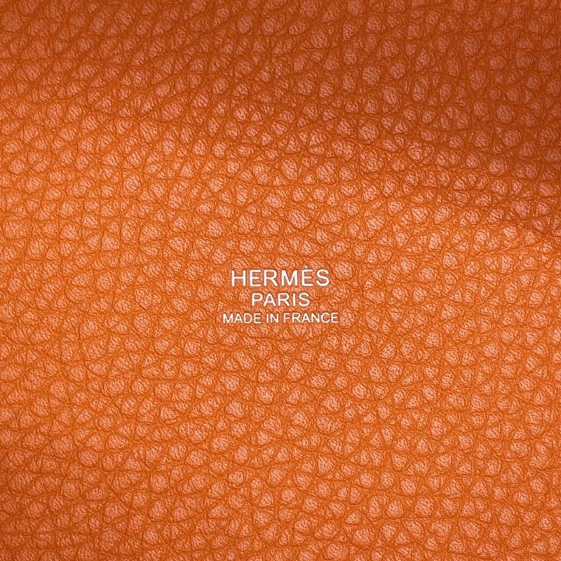 エルメス ハンドバッグ ピコタンロックPM オレンジミニアン/シルバー金具 トリヨンクレマンス W刻印