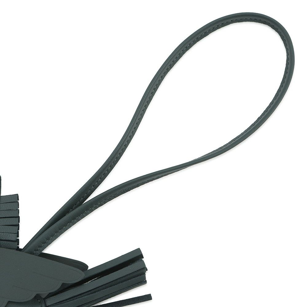 エルメス バッグチャーム ロデオPM ペガサス ヴェールマングローブ ラムスキン K刻印 HERMES