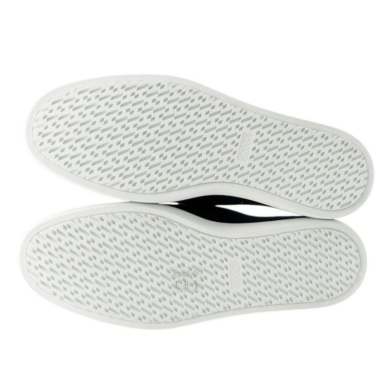 エルメス ミュール ライクリー マリン/シルバー金具 スエード/レザー メンズサイズ41 HERMES 靴