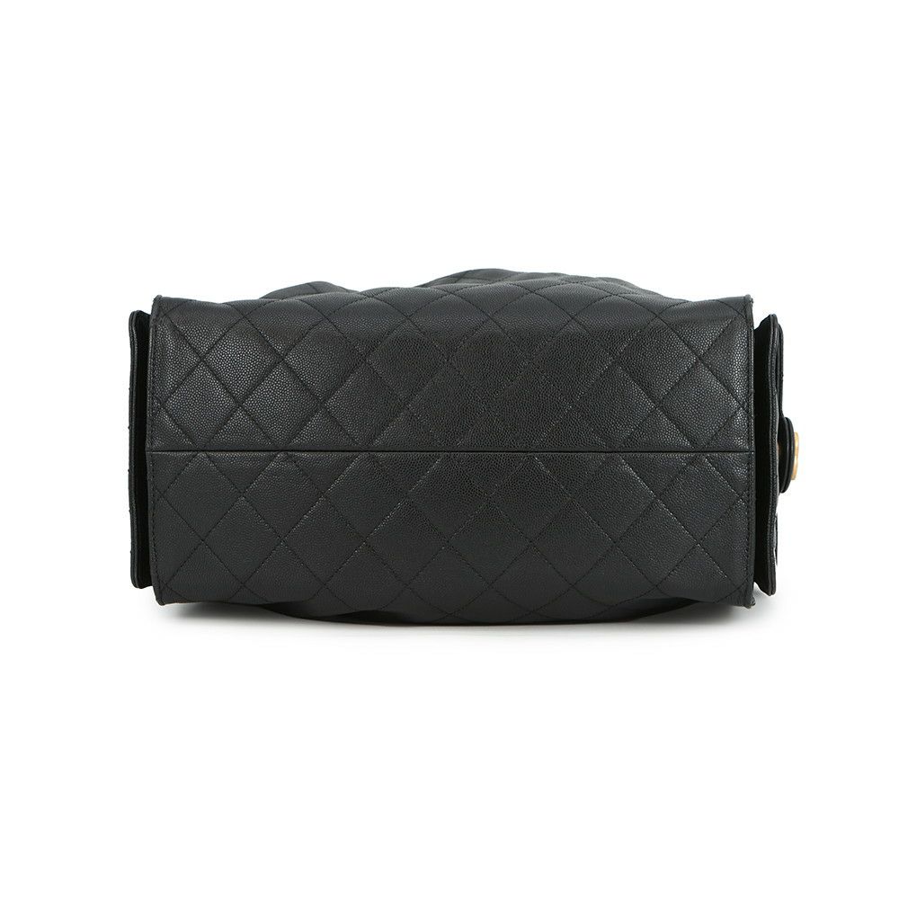 シャネル チェーンショルダーバッグ CHANEL25 ミディアム ココマーク マトラッセ  キャビアスキン AS5293 CHANEL 黒