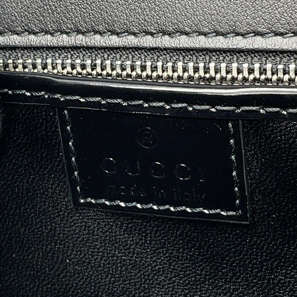 グッチ ハンドバッグ レザー GG ハーフムーン 805815 GUCCI バッグ 2way ショルダーバッグ 黒