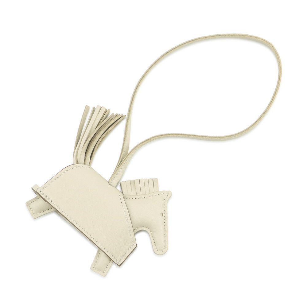 エルメス バッグチャーム ロデオPM ロベオ ロック クレ/シルバー金具 ラムスキン/スイフト K刻印 HERMES