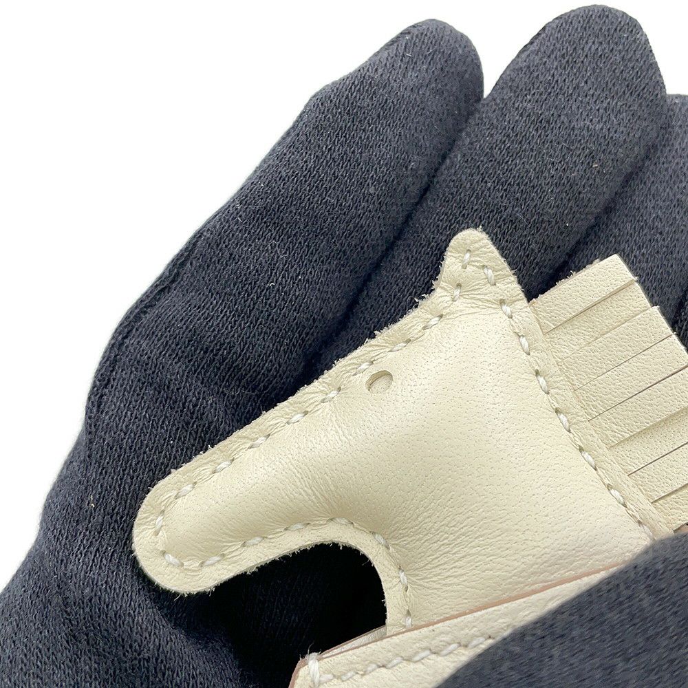 エルメス バッグチャーム ロデオPM ロベオ ロック クレ/シルバー金具 ラムスキン/スイフト K刻印 HERMES