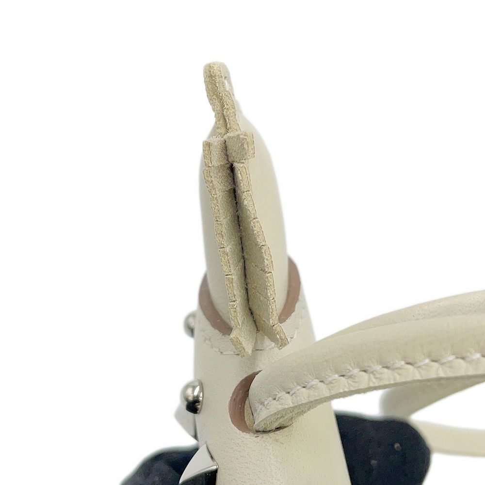 エルメス バッグチャーム ロデオPM ロベオ ロック クレ/シルバー金具 ラムスキン/スイフト K刻印 HERMES