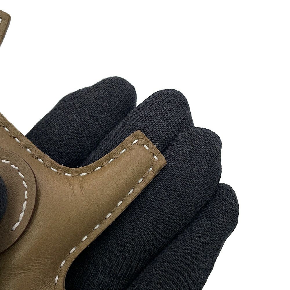 エルメス バッグチャーム ロデオPM ペガサス エトゥープ ラムスキン G刻印 HERMES