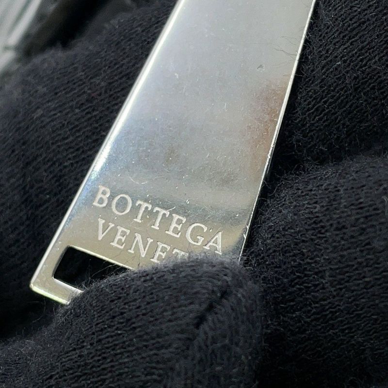 ボッテガヴェネタ ショルダーバッグ イントレチャート レザー 596730 BOTTEGA VENETA 黒