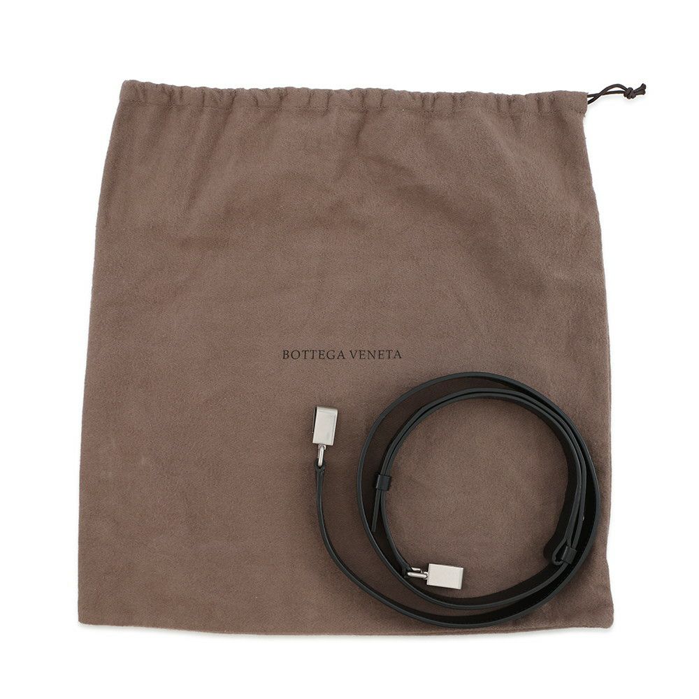 ボッテガヴェネタ ショルダーバッグ イントレチャート レザー 596730 BOTTEGA VENETA 黒