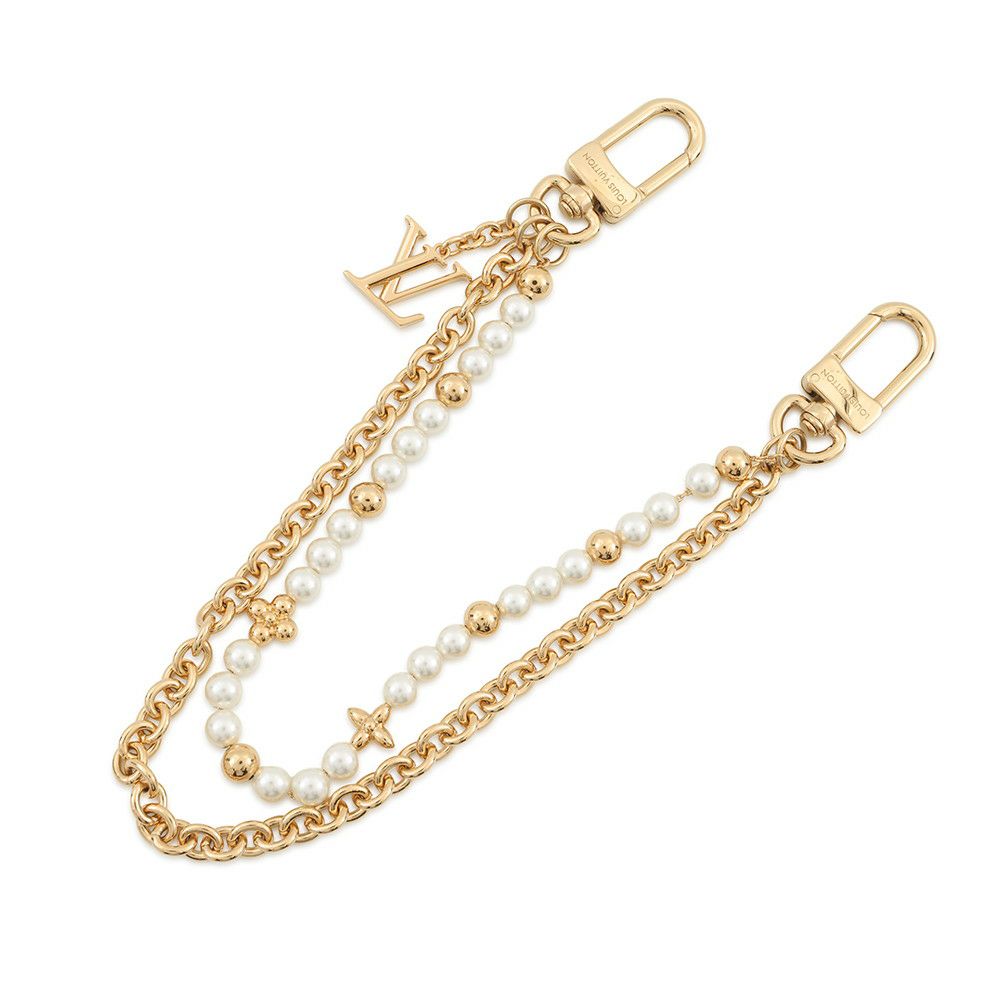 ルイヴィトン バッグチャーム パール リバー メタル フェイクパール M02608 LOUIS VUITTON